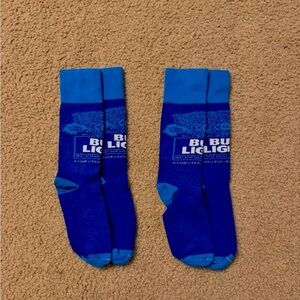 New Anheuser Busch BUD LIGHT socks - 2 pairs